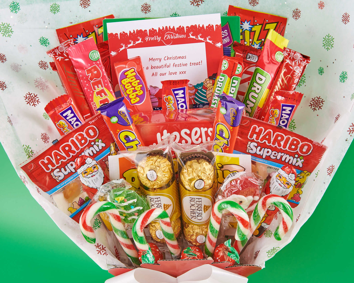 The Red Festive Christmas Bouquet